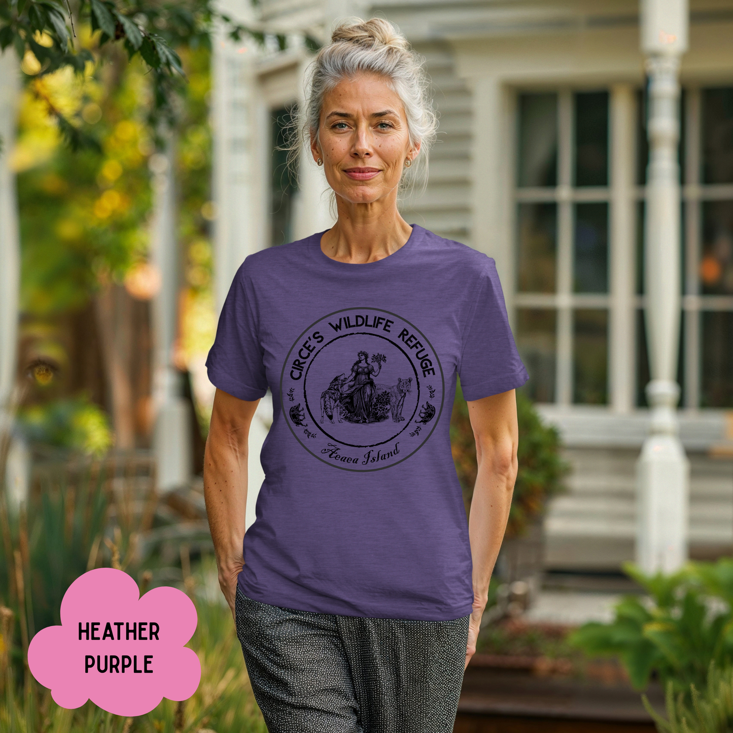 Circe's Wildlife Refuge T-Shirt, Mythological Witch Tee, Goddess of Transformation Gift